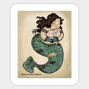 Hokusai Mermaid Sticker